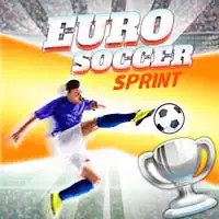 Euro Soccer Sprint skærmbillede af spillet